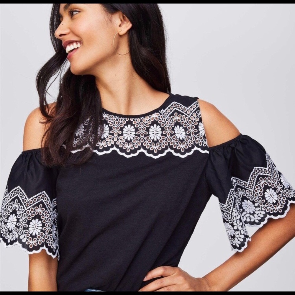 Ann Taylor Loft off the shoulder blouse